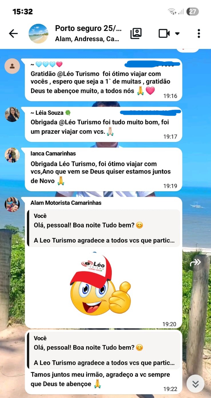 Depoimentos WhatsApp - Porto Seguro 1