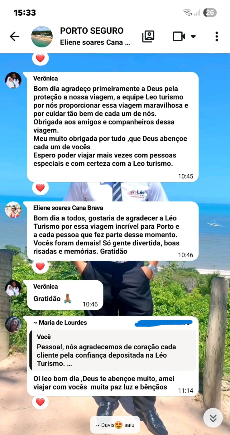 Depoimentos WhatsApp - Porto Seguro 2